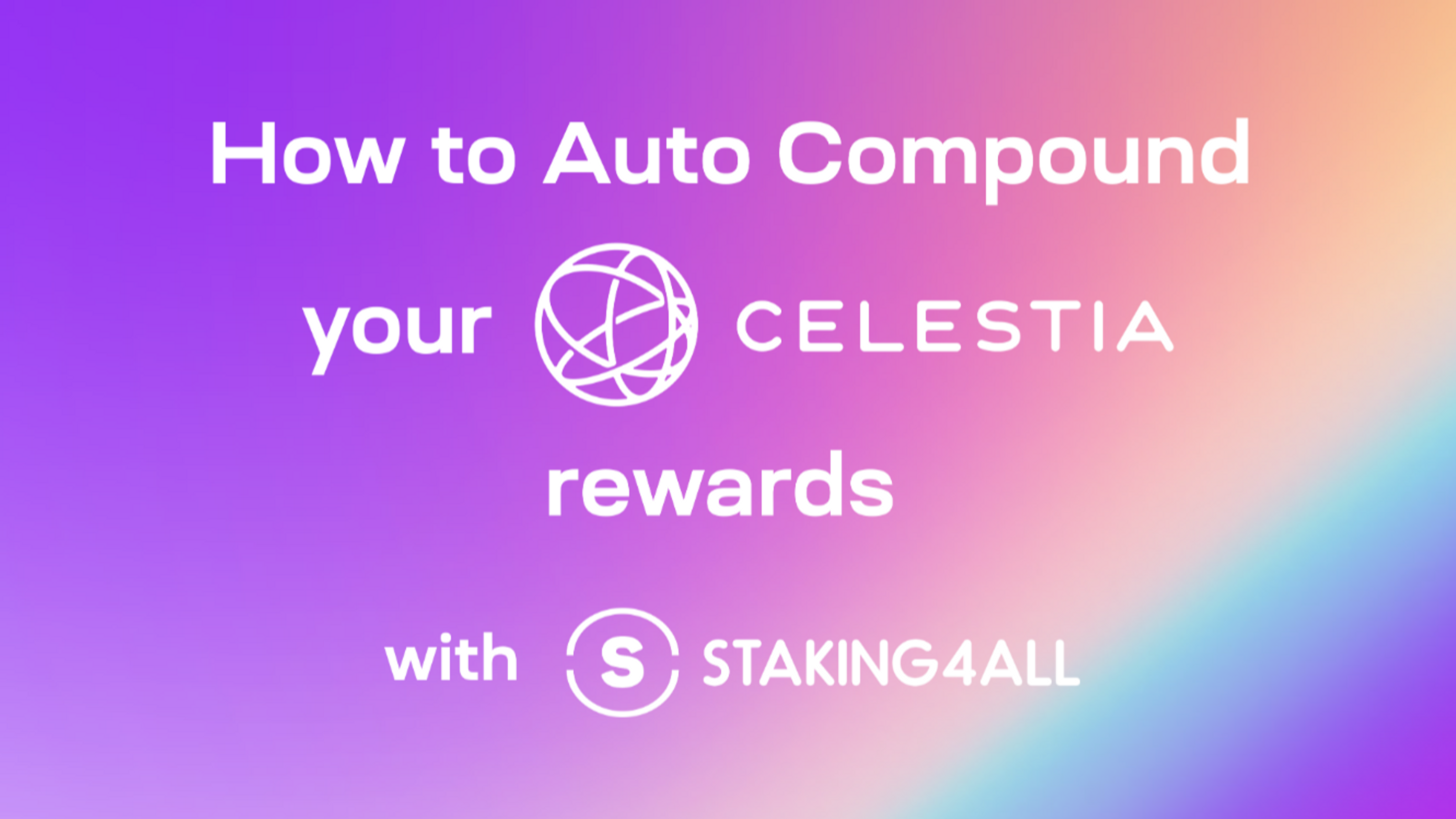 How to Auto-compound your Celestia rewards